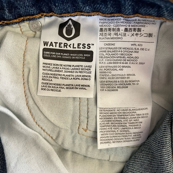 Levi’s 505 Men’s Loose Straight Denim Shorts Size 36 Blue Medium Wash Casual - Picture 6 of 6